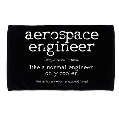 Aerospace Engineer Definition Funny Engineering Gift Microfiber Hand Towel