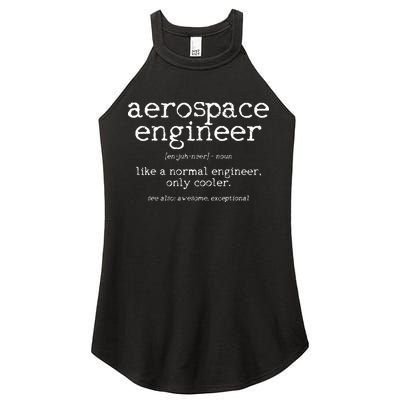 Aerospace Engineer Definition Funny Engineering Gift Women's Perfect Tri Rocker Tank