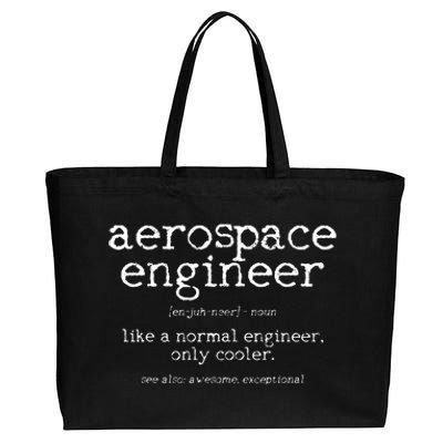 Aerospace Engineer Definition Funny Engineering Gift Cotton Canvas Jumbo Tote