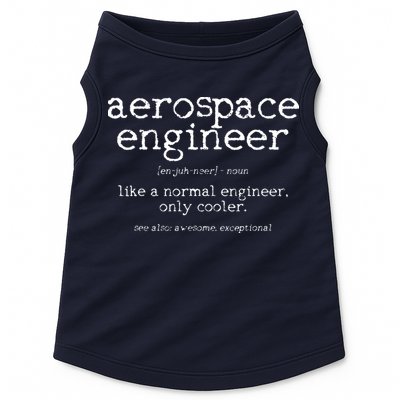 Aerospace Engineer Definition Funny Engineering Gift Doggie Tank