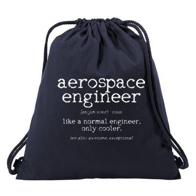 Aerospace Engineer Definition Funny Engineering Gift Drawstring Bag