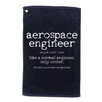 Aerospace Engineer Definition Funny Engineering Gift Golf Towel