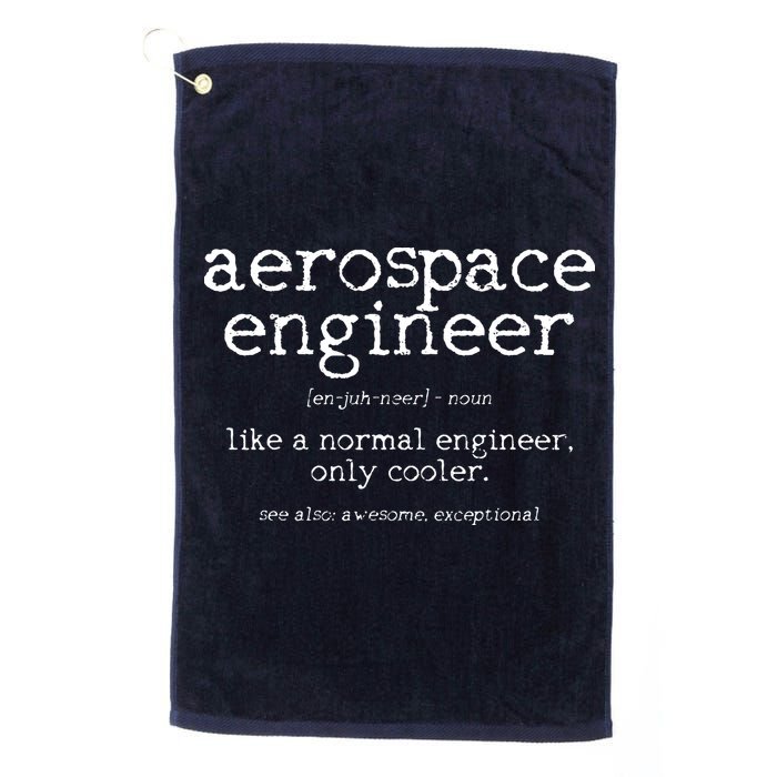 Aerospace Engineer Definition Funny Engineering Gift Golf Towel