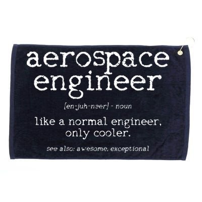 Aerospace Engineer Definition Funny Engineering Gift Grommeted Golf Towel