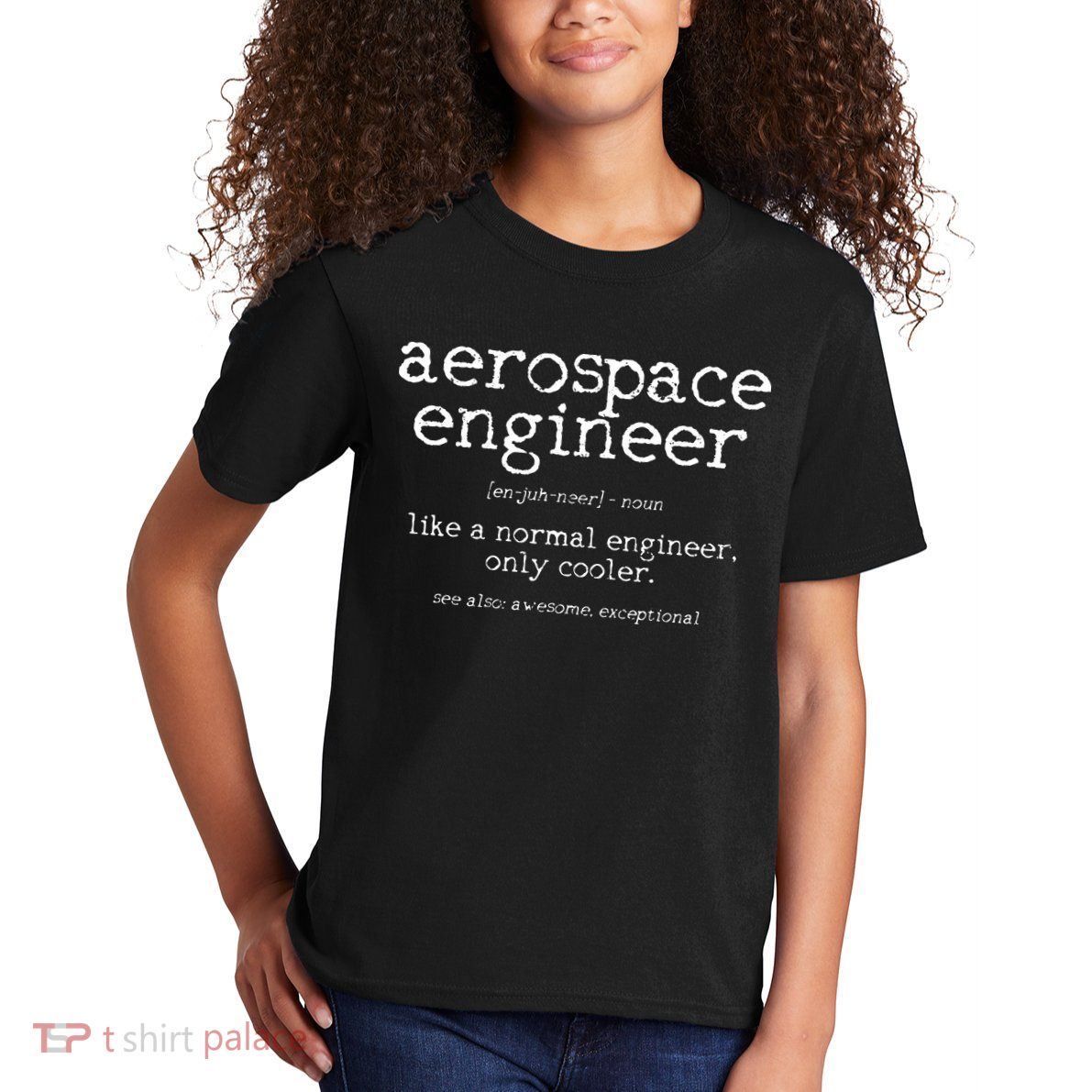 Aerospace Engineer Definition Funny Engineering Gift Kids T-Shirt