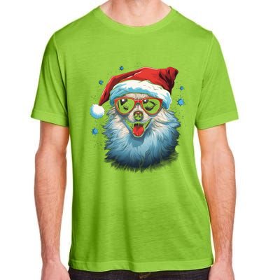 American Eskimo Dog Christmas Xmas Holiday Dog Mom Dad Gift Adult ChromaSoft Performance T-Shirt