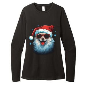 American Eskimo Dog Christmas Xmas Holiday Dog Mom Dad Gift Womens CVC Long Sleeve Shirt