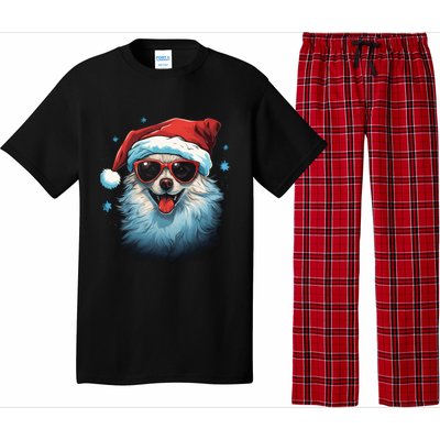 American Eskimo Dog Christmas Xmas Holiday Dog Mom Dad Gift Pajama Set