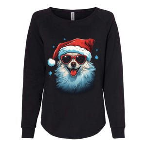 American Eskimo Dog Christmas Xmas Holiday Dog Mom Dad Gift Womens California Wash Sweatshirt