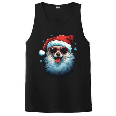 American Eskimo Dog Christmas Xmas Holiday Dog Mom Dad Gift PosiCharge Competitor Tank