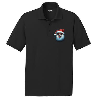 American Eskimo Dog Christmas Xmas Holiday Dog Mom Dad Gift PosiCharge RacerMesh Polo