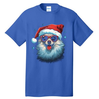 American Eskimo Dog Christmas Xmas Holiday Dog Mom Dad Gift Tall T-Shirt