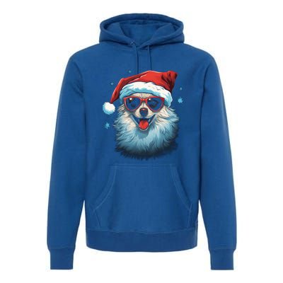 American Eskimo Dog Christmas Xmas Holiday Dog Mom Dad Gift Premium Hoodie