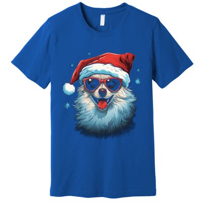 American Eskimo Dog Christmas Xmas Holiday Dog Mom Dad Gift Premium T-Shirt