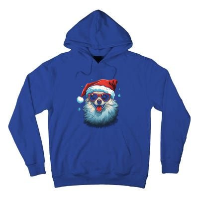 American Eskimo Dog Christmas Xmas Holiday Dog Mom Dad Gift Tall Hoodie