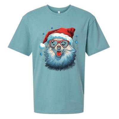 American Eskimo Dog Christmas Xmas Holiday Dog Mom Dad Gift Sueded Cloud Jersey T-Shirt