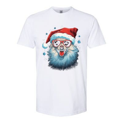 American Eskimo Dog Christmas Xmas Holiday Dog Mom Dad Gift Softstyle CVC T-Shirt