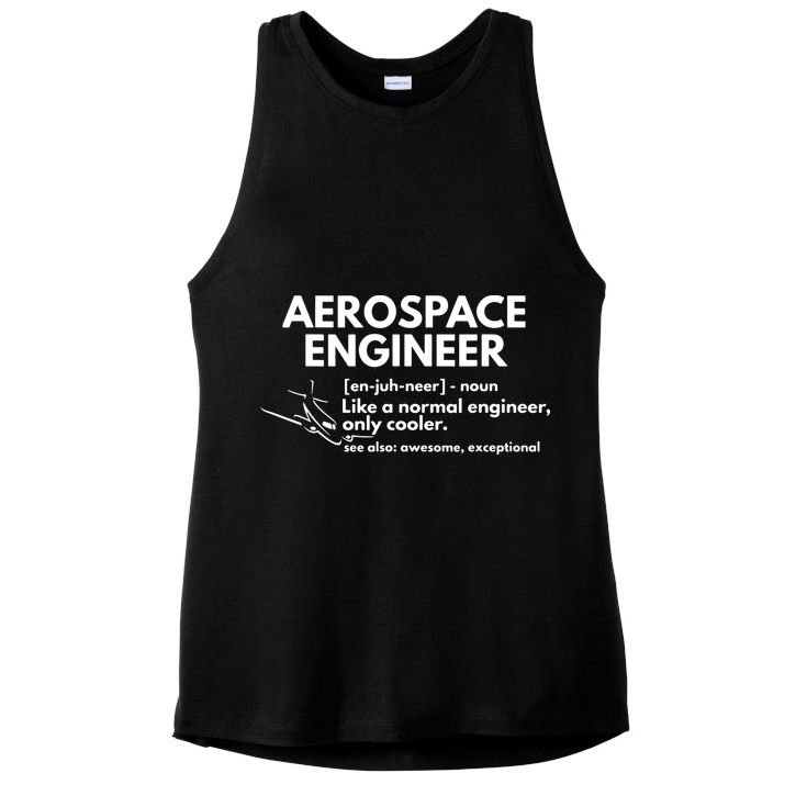 Aerospace Engineer Definition Funny Engineering Ladies PosiCharge Tri-Blend Wicking Tank