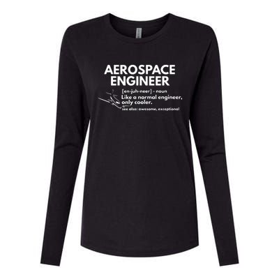 Aerospace Engineer Definition Funny Engineering Womens Cotton Relaxed Long Sleeve T-Shirt