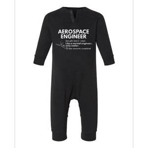 Aerospace Engineer Definition Funny Engineering Infant Fleece One Piece