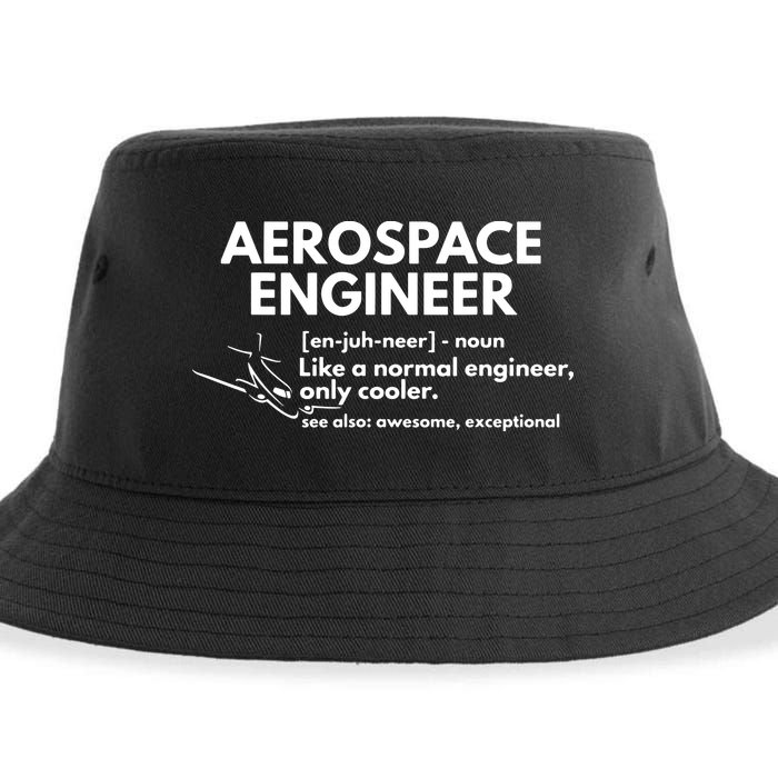 Aerospace Engineer Definition Funny Engineering Sustainable Bucket Hat