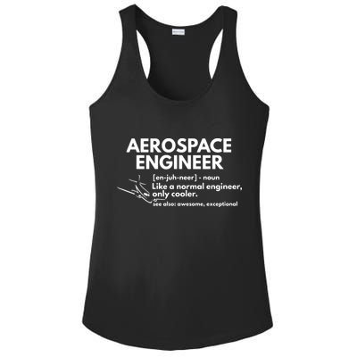 Aerospace Engineer Definition Funny Engineering Ladies PosiCharge Competitor Racerback Tank