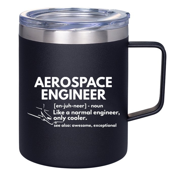 Aerospace Engineer Definition Funny Engineering 12oz Stainless Steel Coffee Mug