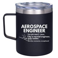 Aerospace Engineer Definition Funny Engineering 12oz Stainless Steel Coffee Mug