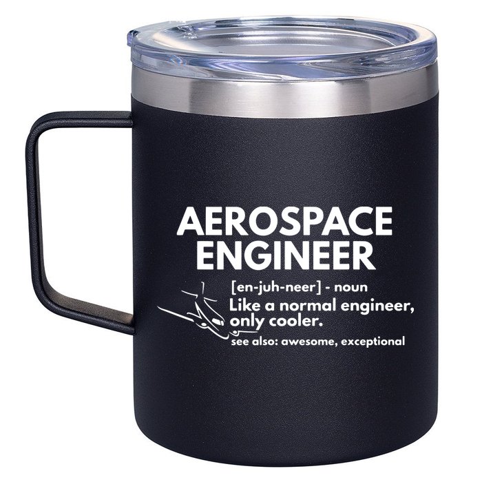 Aerospace Engineer Definition Funny Engineering 12oz Stainless Steel Coffee Mug