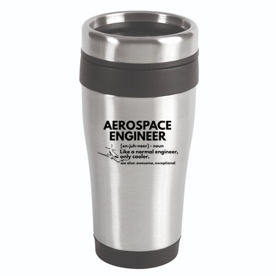 Aerospace Engineer Definition Funny Engineering 16oz Travel Tumbler
