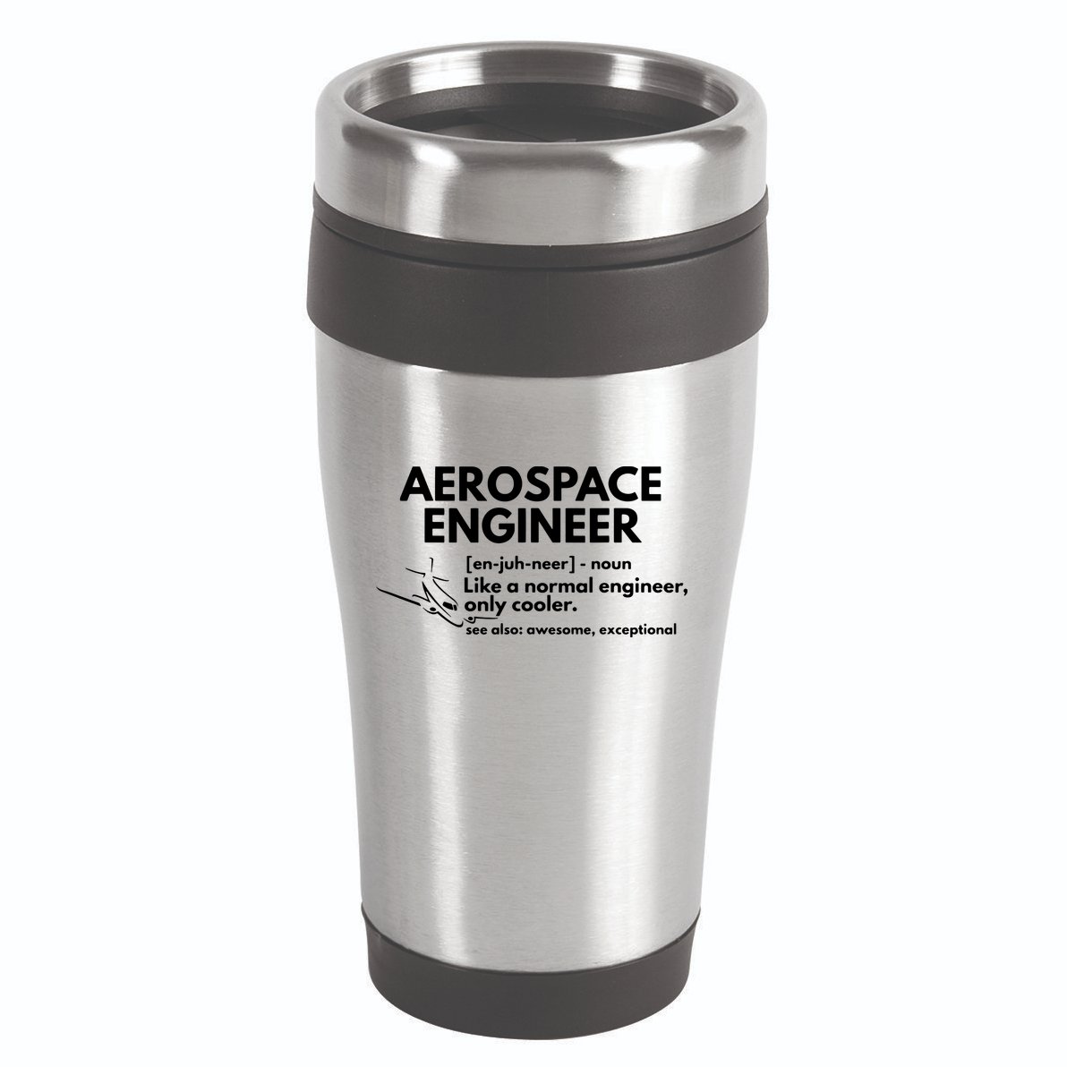 Aerospace Engineer Definition Funny Engineering 16oz Travel Tumbler