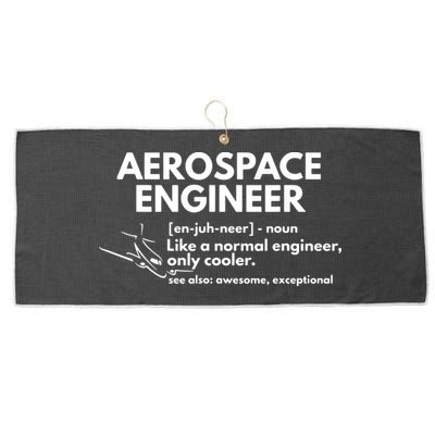 Aerospace Engineer Definition Funny Engineering Large Microfiber Waffle Golf Towel