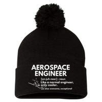 Aerospace Engineer Definition Funny Engineering Pom Pom 12in Knit Beanie