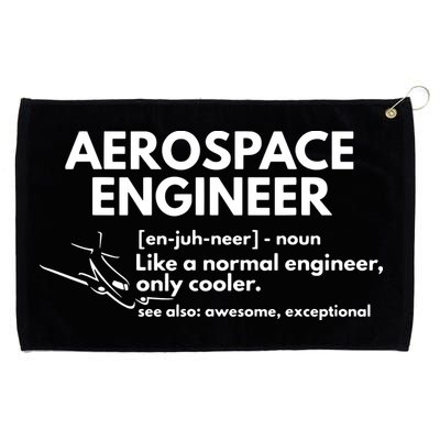 Aerospace Engineer Definition Funny Engineering Grommeted Golf Towel