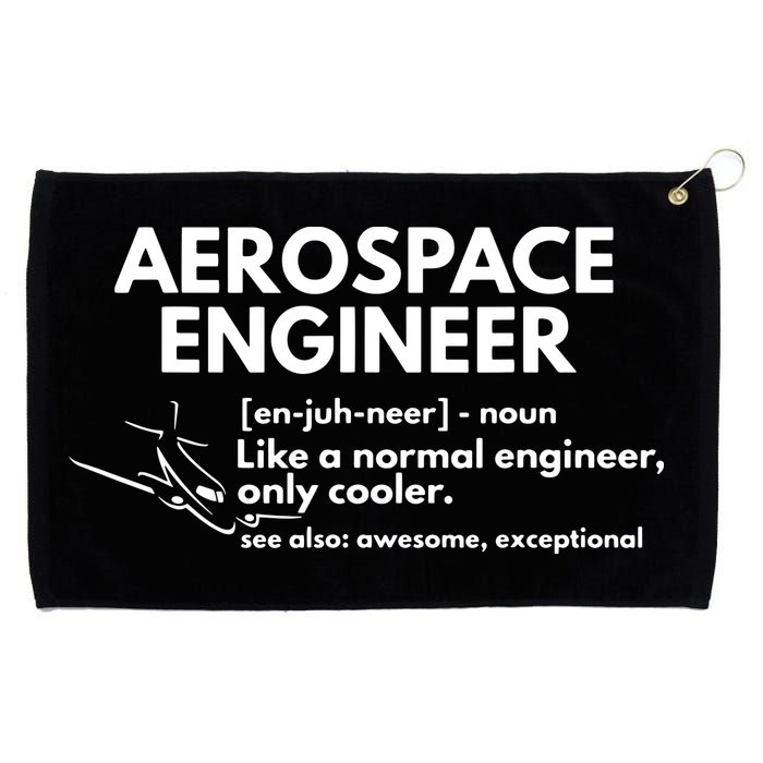 Aerospace Engineer Definition Funny Engineering Grommeted Golf Towel