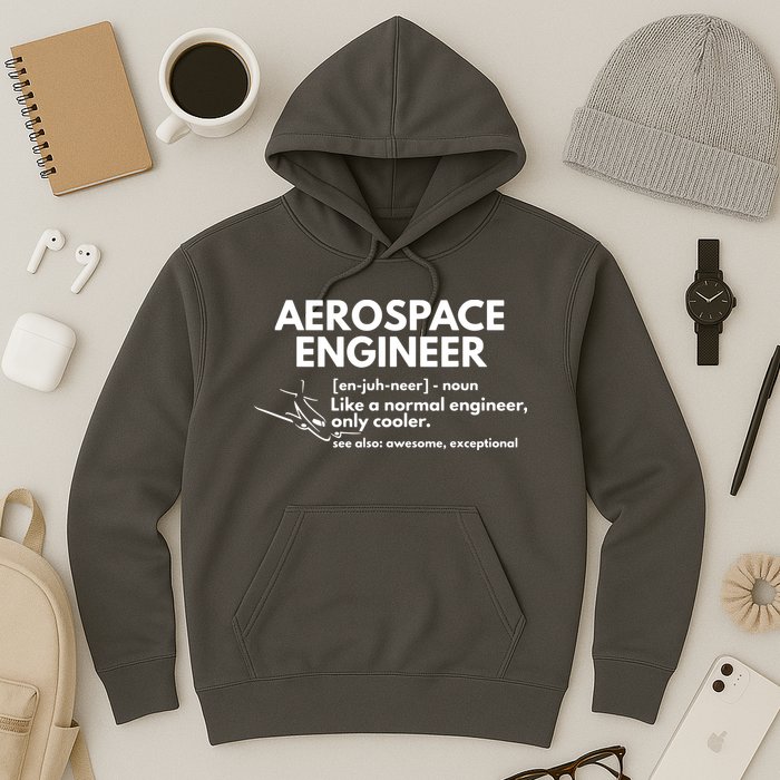 Aerospace Engineer Definition Funny Engineering Hoodie