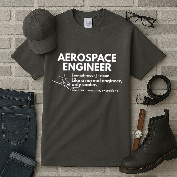 Aerospace Engineer Definition Funny Engineering Tall T-Shirt