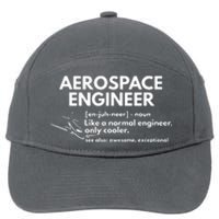 Aerospace Engineer Definition Funny Engineering 7-Panel Snapback Hat