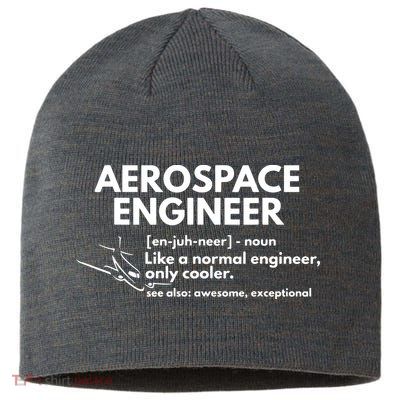 Aerospace Engineer Definition Funny Engineering Sustainable Beanie
