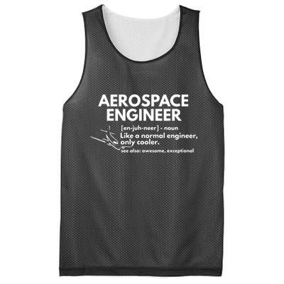 Aerospace Engineer Definition Funny Engineering Mesh Reversible Basketball Jersey Tank