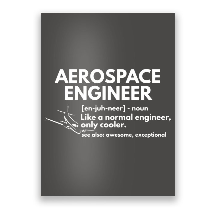 Aerospace Engineer Definition Funny Engineering Poster