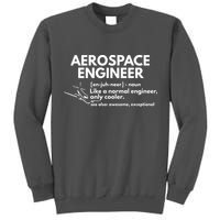 Aerospace Engineer Definition Funny Engineering Tall Sweatshirt
