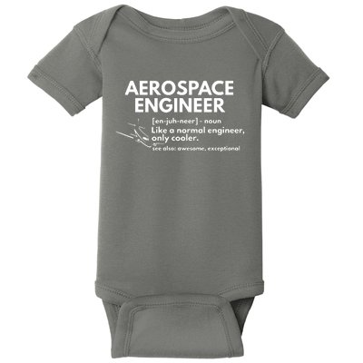 Aerospace Engineer Definition Funny Engineering Baby Bodysuit