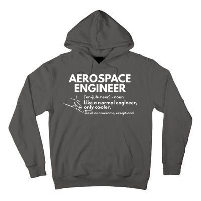 Aerospace Engineer Definition Funny Engineering Tall Hoodie