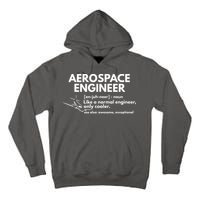 Aerospace Engineer Definition Funny Engineering Tall Hoodie