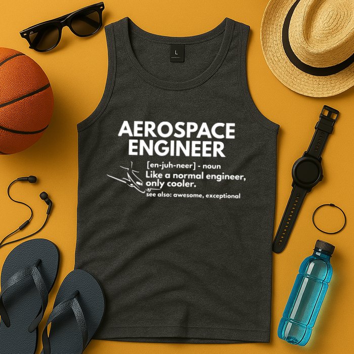 Aerospace Engineer Definition Funny Engineering Tank Top