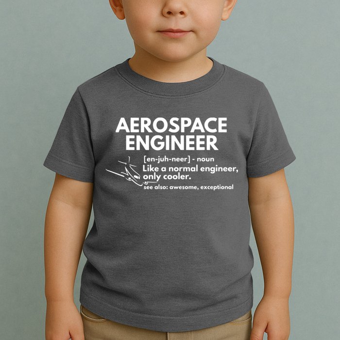 Aerospace Engineer Definition Funny Engineering Toddler T-Shirt