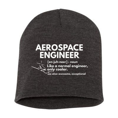 Aerospace Engineer Definition Funny Engineering Short Acrylic Beanie