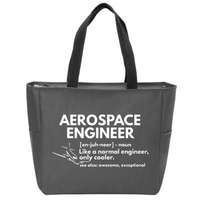 Aerospace Engineer Definition Funny Engineering Zip Tote Bag