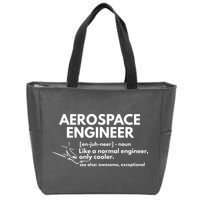 Aerospace Engineer Definition Funny Engineering Zip Tote Bag
